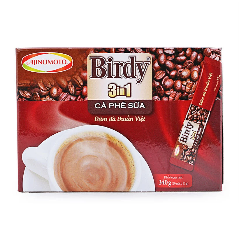 CÀ PHÊ HÒA TAN 3IN1 BIRDY AJINOMOTO HỘP 340G